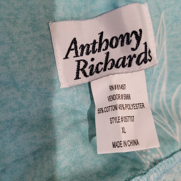 House Dress Mumu Women's SZ XL Aqua tropical print midi dress w/pocketscomfort‎ - Picture 2 of 10